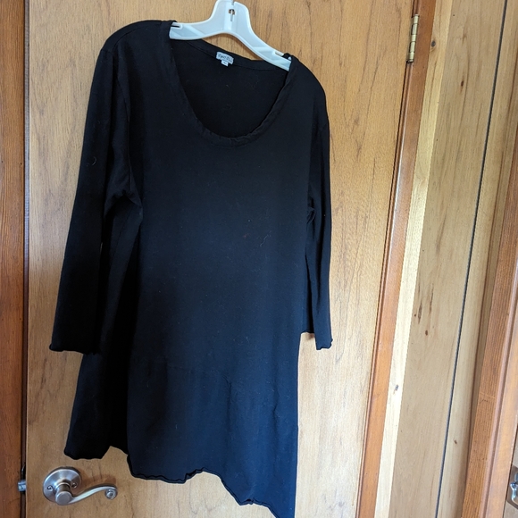 Women's cotton long sleeve symmetrical shirt - Picture 1 of 5